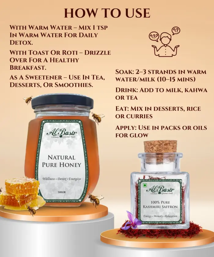 Honey 500g & Saffron 1g - Image 3