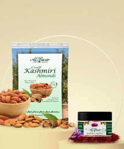 ALBASIR KASHMIRI ALMONDS + SAFFRON COMBO (1)