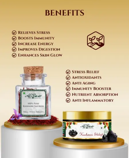 ALBASIR SAFFRON SHILAJIT COMBO 2