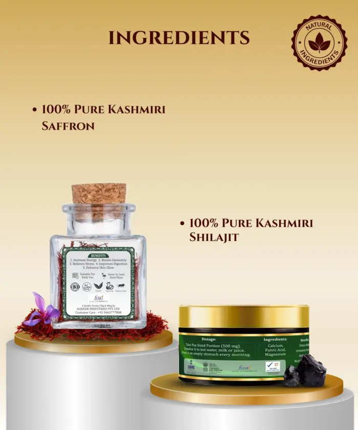 Saffron 1g & Shilajit 50g - Image 4
