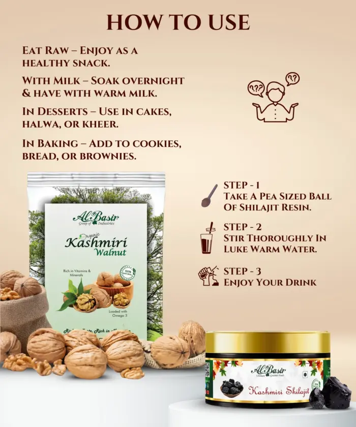 Walnut 1kg & Shilajit 50g - Image 3