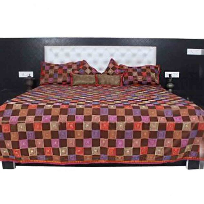 Silk Bed Cover Set - Image 1