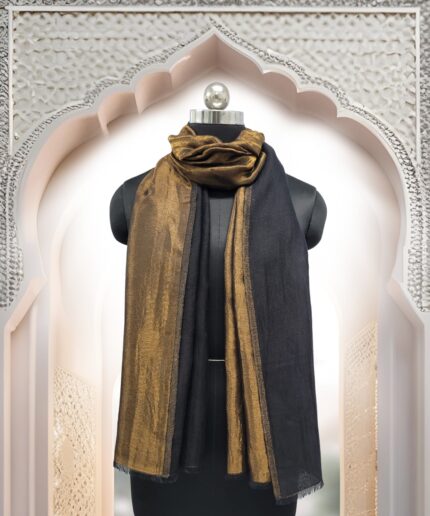 Stole Pashmina Zari Reversible