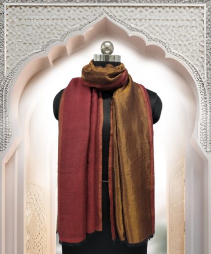 Stole Pashmina Zari Reversible