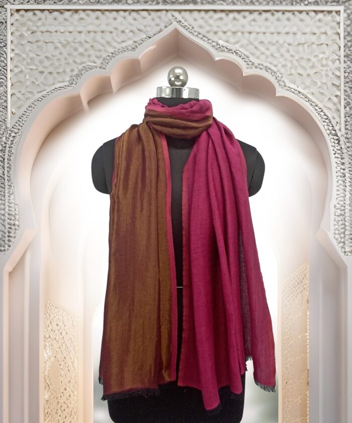 Stole Pashmina Zari Reversible - Image 1