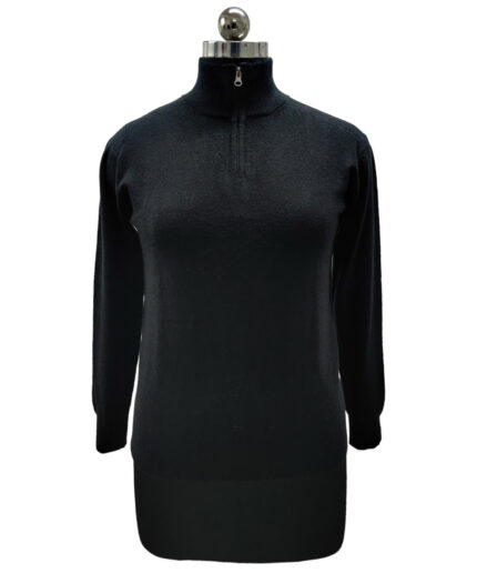 Sweater Pashmina Zip Neck