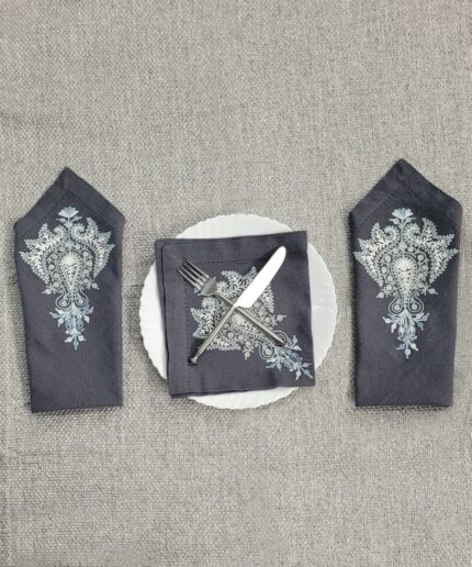 Napkin Aari Zari Cotton