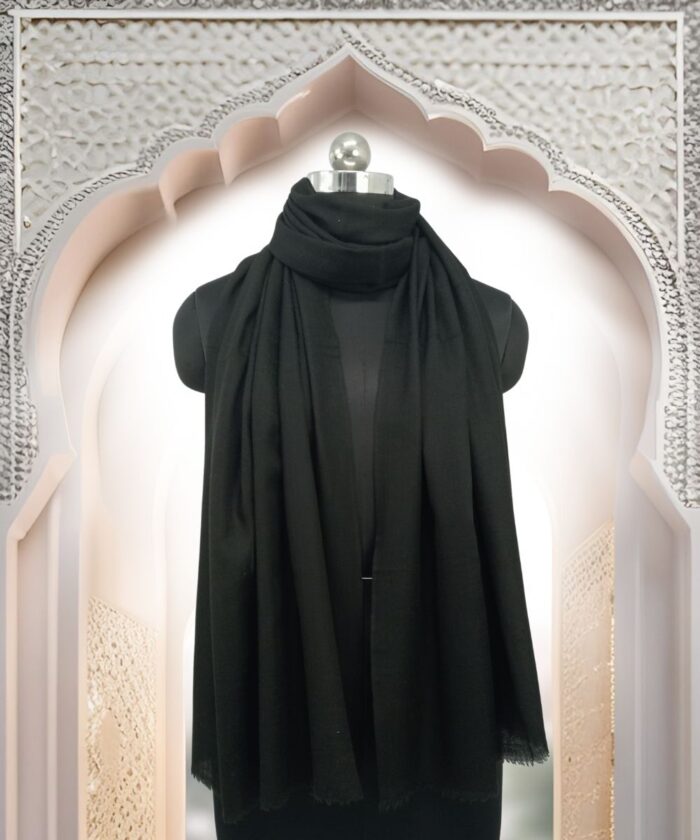 Stole Black Pashmina - Image 1