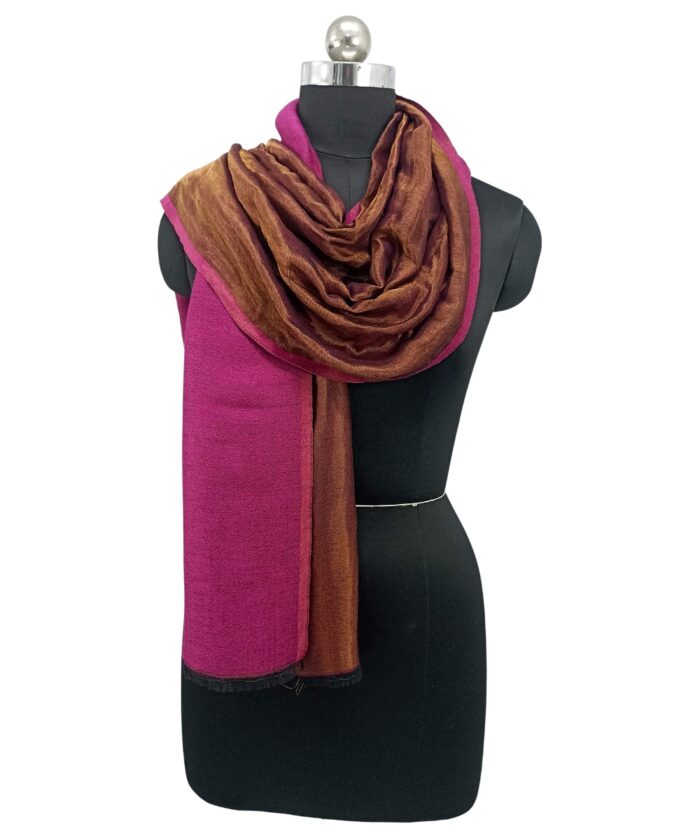 Stole Pashmina Zari Reversible - Image 3
