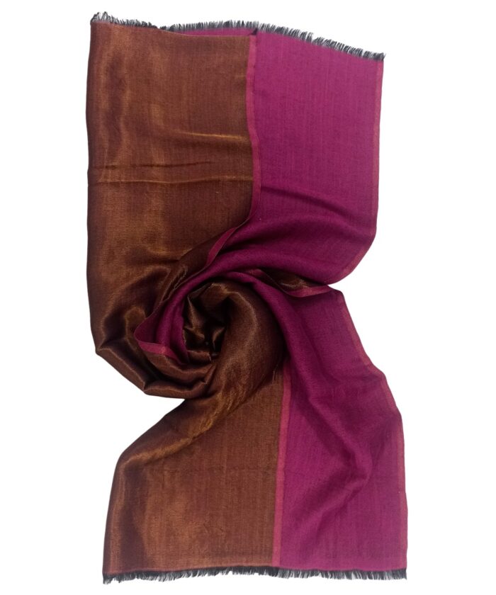 Stole Pashmina Zari Reversible - Image 4