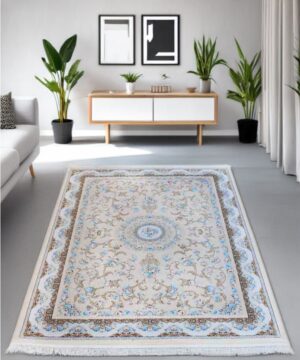 Floral Woollen Carpet (5' x 7' Ft.)