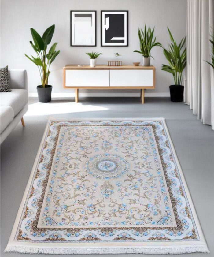 Floral Woollen Carpet (5' x 7' Ft.) - Image 1