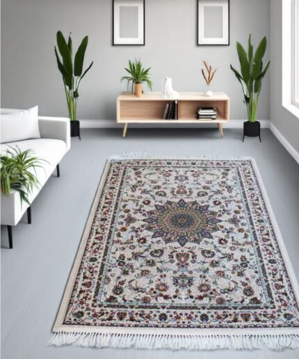 Floral Woollen Carpet (4' x 6' Ft.)