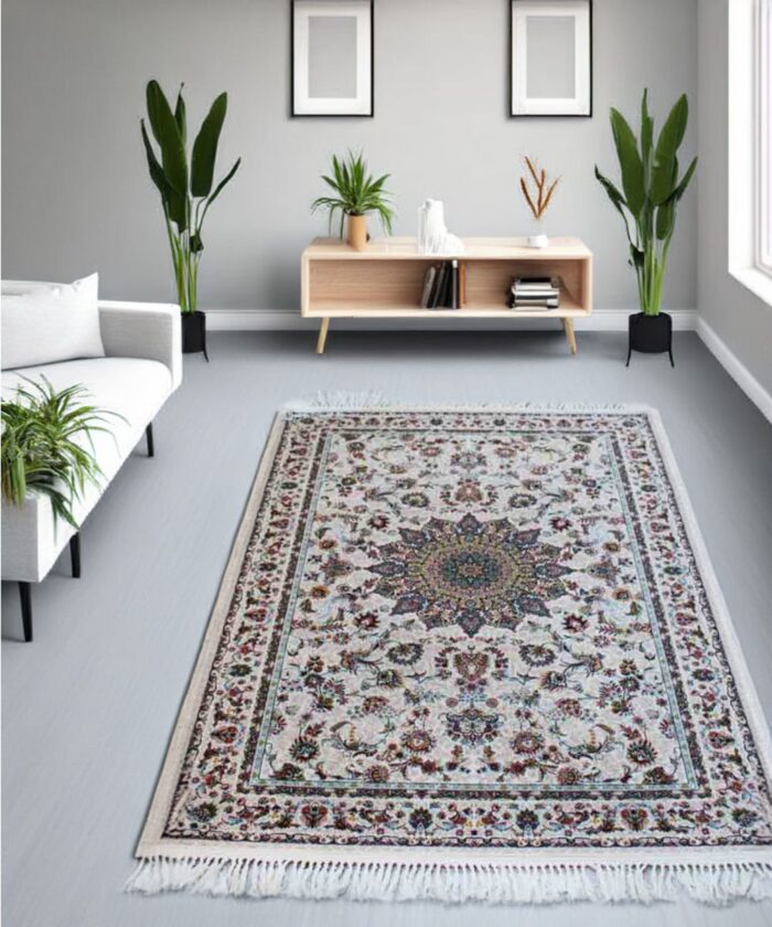 Floral Woollen Carpet (4' x 6' Ft.) - Image 1