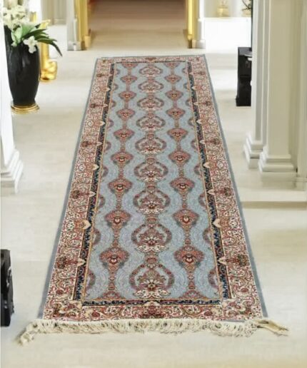 Floral Silk Carpet (2.5' x 10' Ft)