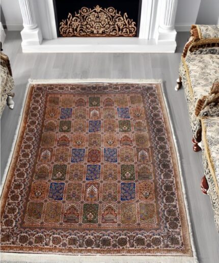 Geometrical Silk Carpet (7' x 10' Ft)