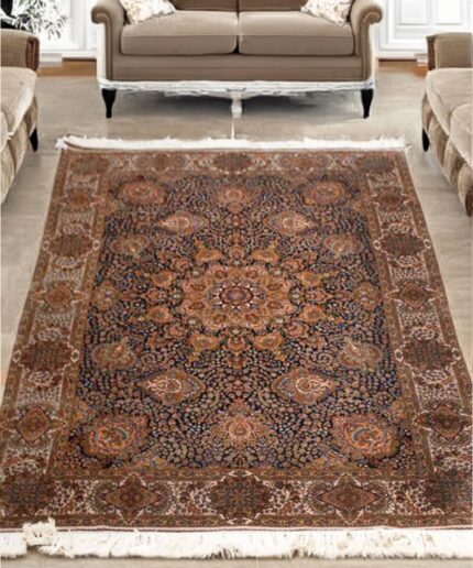 Floral Silk Carpet (7' x 10' Ft)