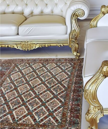 Floral HM Silk Carpet (4' x 6' Ft.)