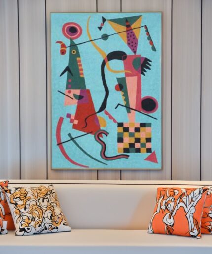 Abstract Woollen Rug