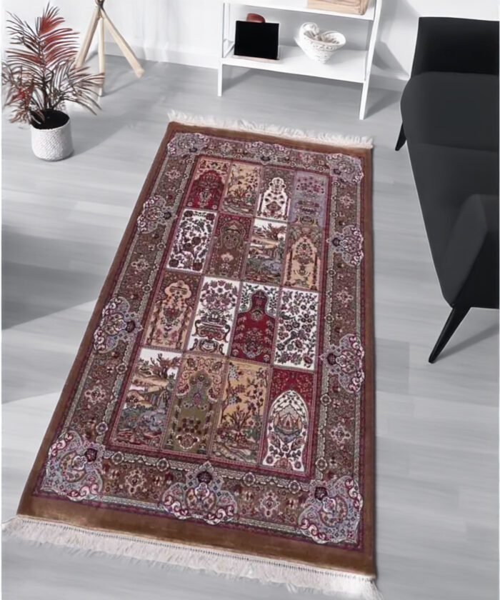 Geometrical Silk Carpet (3' x 5' Ft.) - Image 1