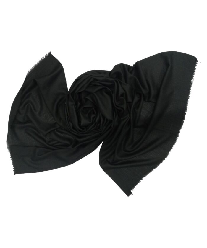 Stole Black Pashmina - Image 4