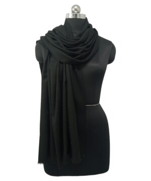 Stole Black Pashmina - Image 3