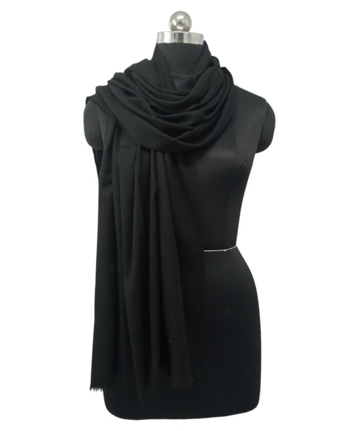 Stole Black Pashmina - Image 3