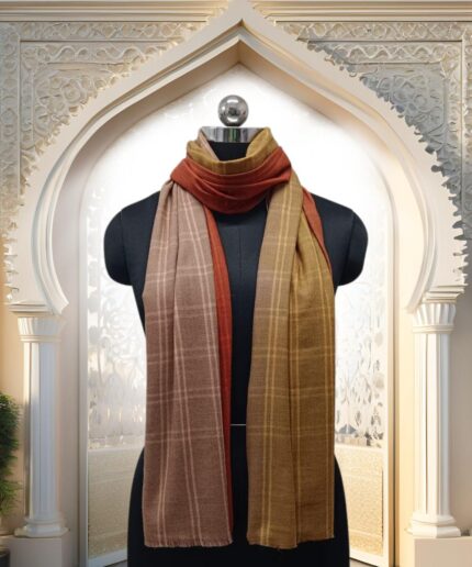 Stole Check Ombre Pashmina