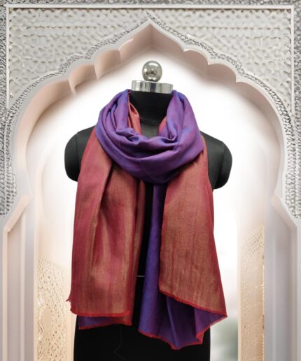 Stole Pashmina Zari Reversible