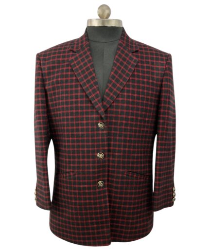 Coat Woolen Check
