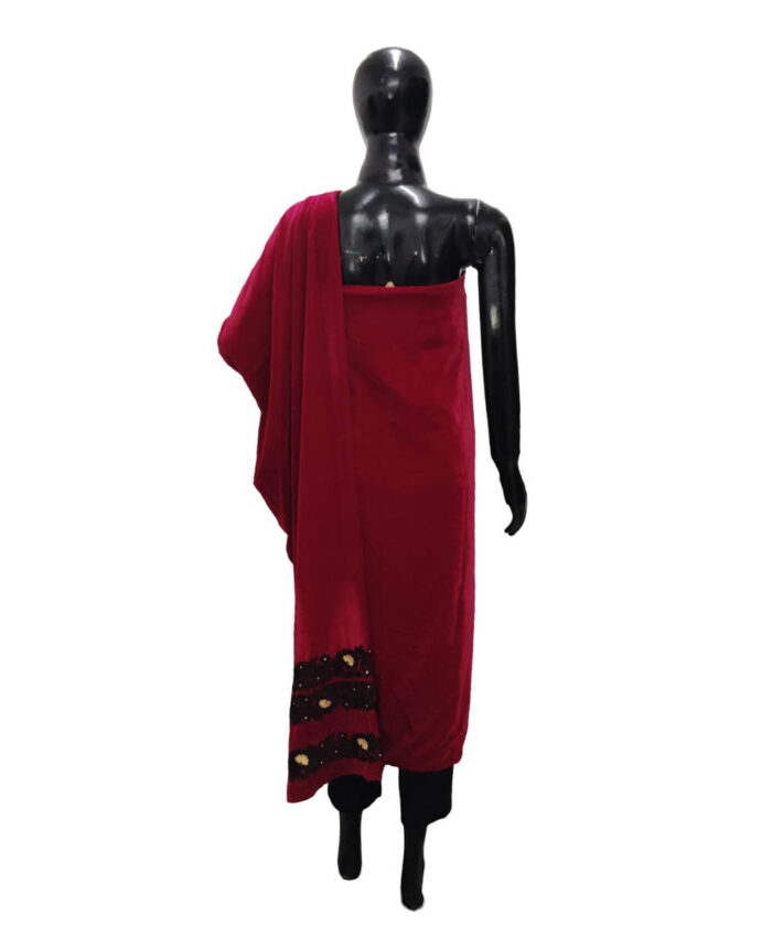 Suit Velvet Maroon - Image 5