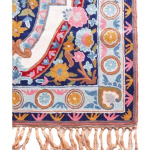 Floral Woollen Rug - Image 2