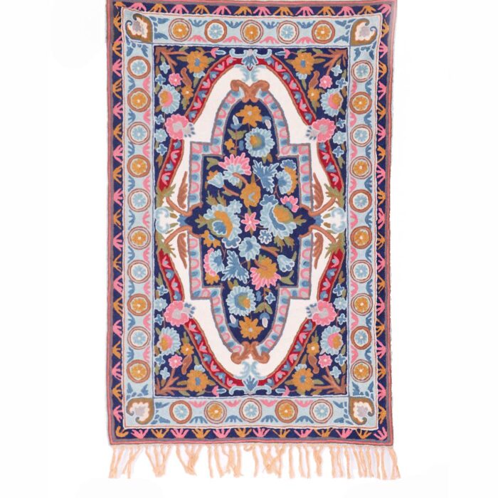 Floral Woollen Rug - Image 3