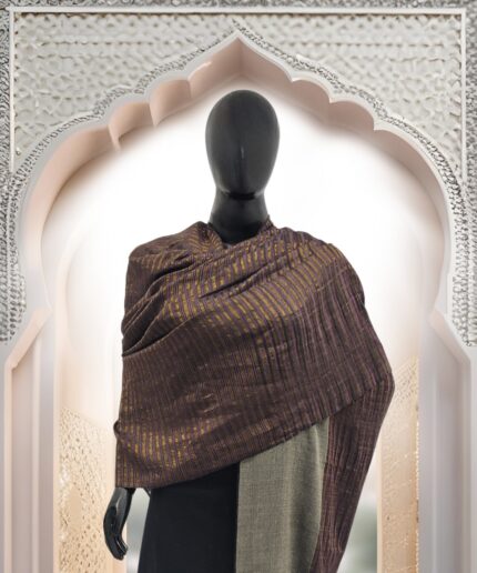 Shawl Zari Stripe Pashmina