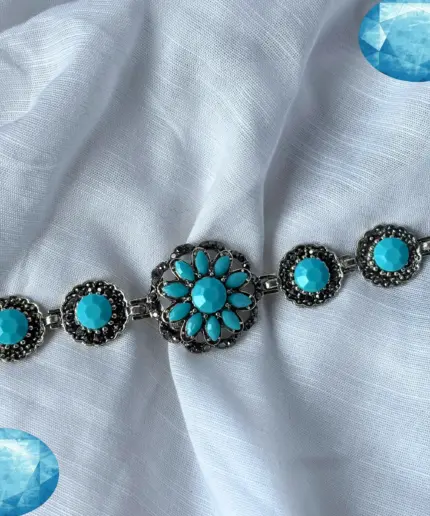 Bracelet Floral Turquoise
