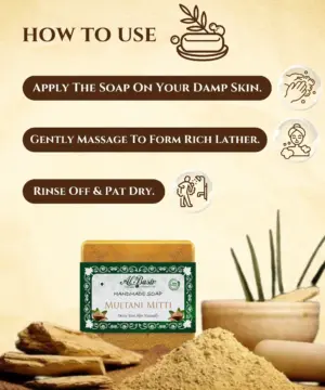 Soap Multani Mitti Handmade - Image 3