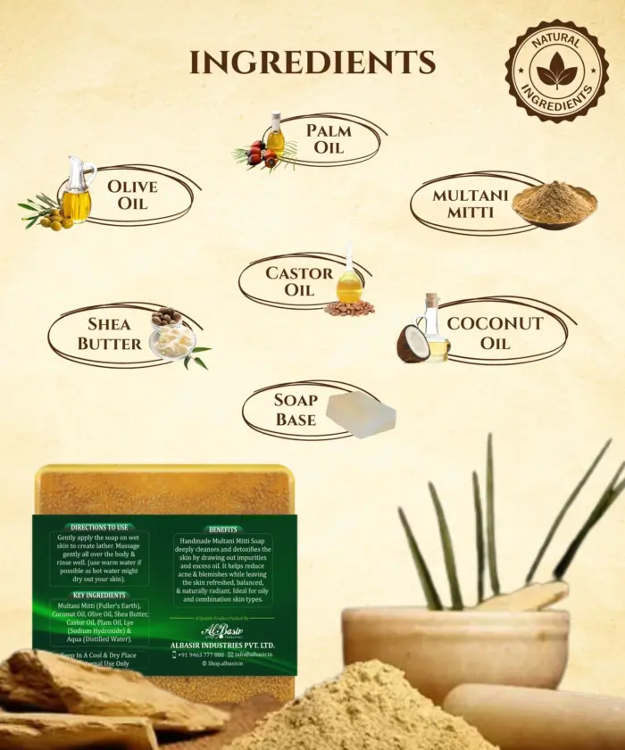 Soap Multani Mitti Handmade - Image 5