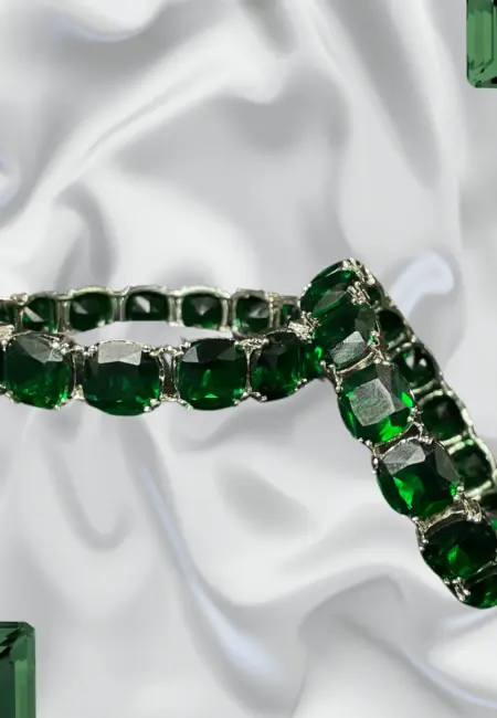 Green Gemstone Bangles 1