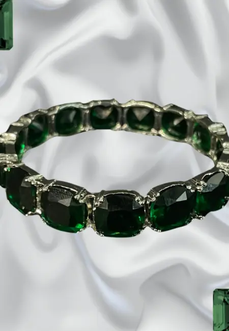 Green Gemstone Bangles 1
