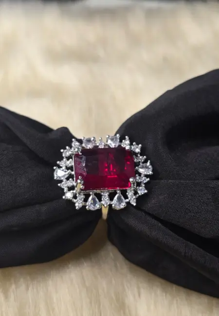 Ring Royal Stone Maroon