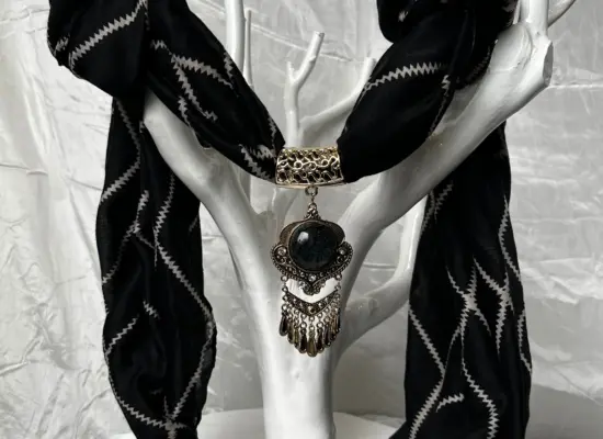 Scarf With Pendant