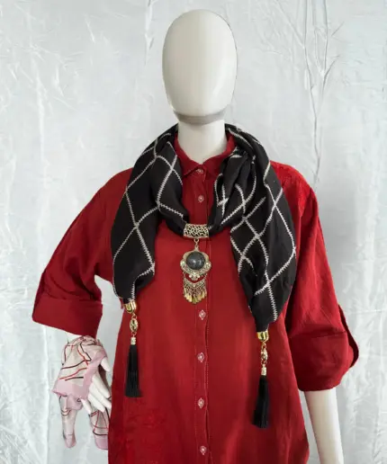 Scarf With Pendant
