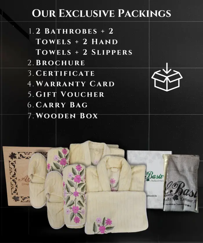 Bathrobe Set Emboridered - Image 8