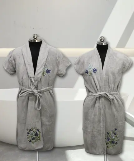 Bathrobe Set Emboridered