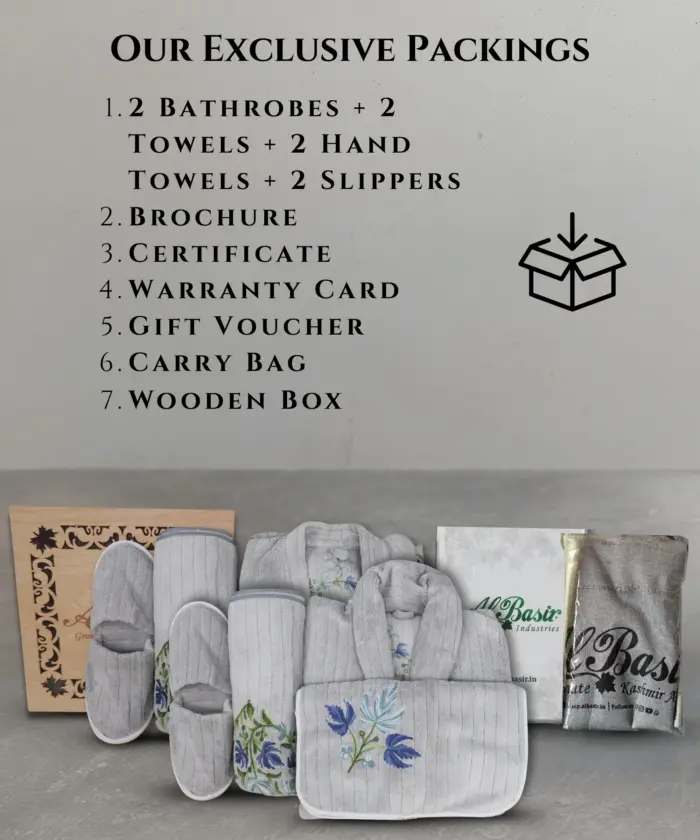 Bathrobe Set Emboridered - Image 8