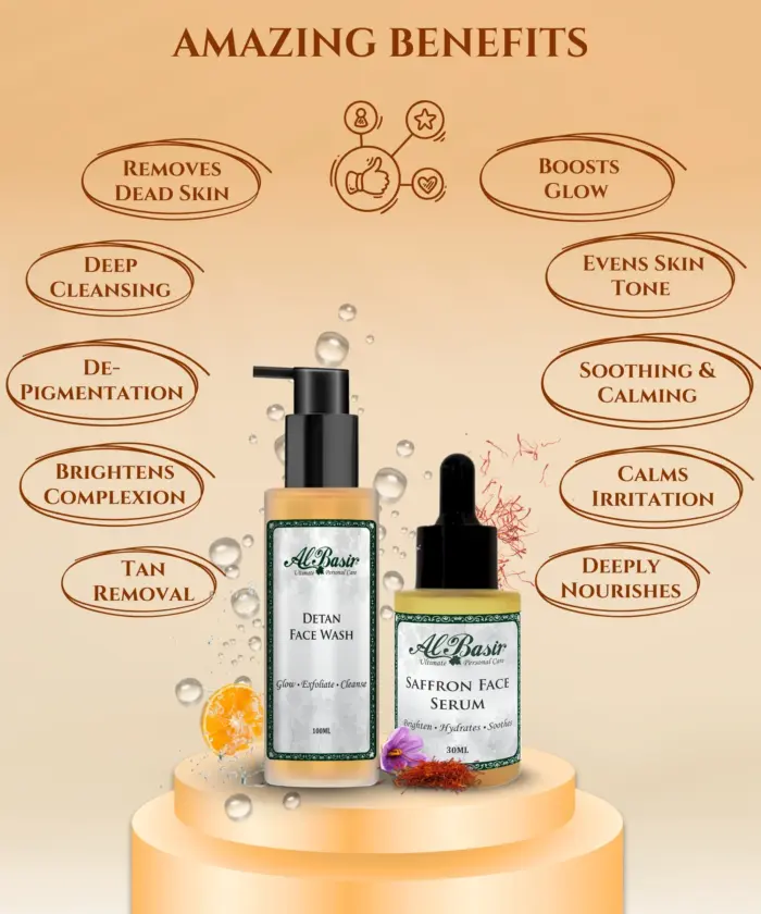 ALBASIR FACE WASH + FACE SERUM COMBO (2)