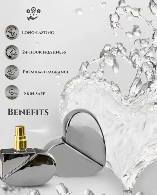 ALBASIR SILVER HEART PERFUME