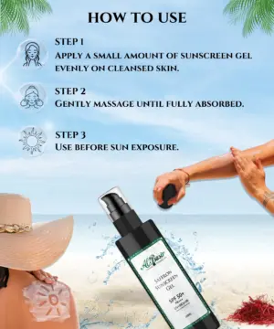 Saffron Sunscreen Gel - Image 4