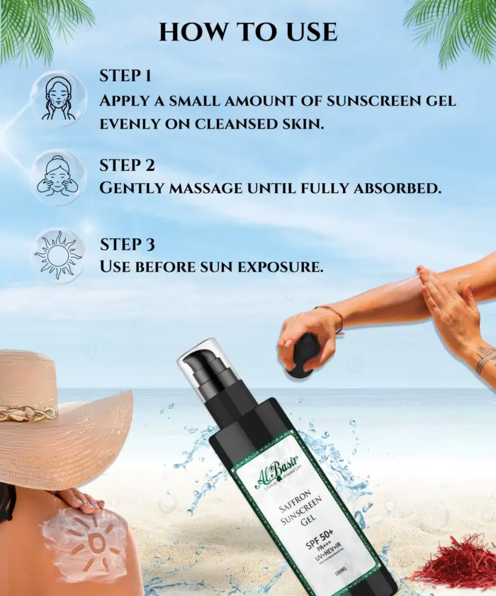 Saffron Sunscreen Gel - Image 4