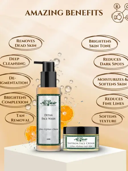ALBASIR DETAN FACE WASH + SAFFRON FACE CREAM (2)